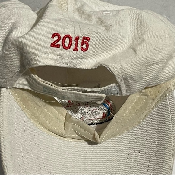 Bundle Of Two Marlins Hats White And Orange 2015 Fan Club White Adjustable Caps - Picture 5 of 7